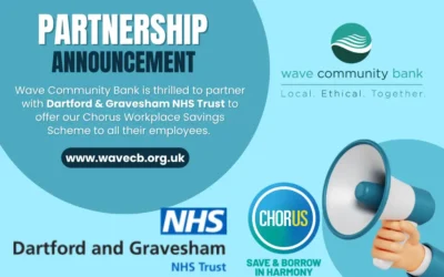 Wave Community Bank Welcomes Dartford and Gravesham NHS Trust as a Workplace Savings Scheme Partner